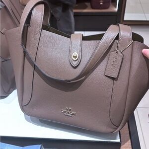 Coach Taupe Leather Tote